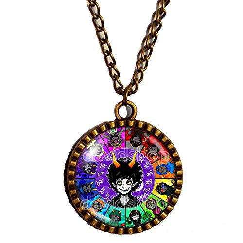 Homestuck Necklace God Mandala Pendant cosplay Taurus Leo