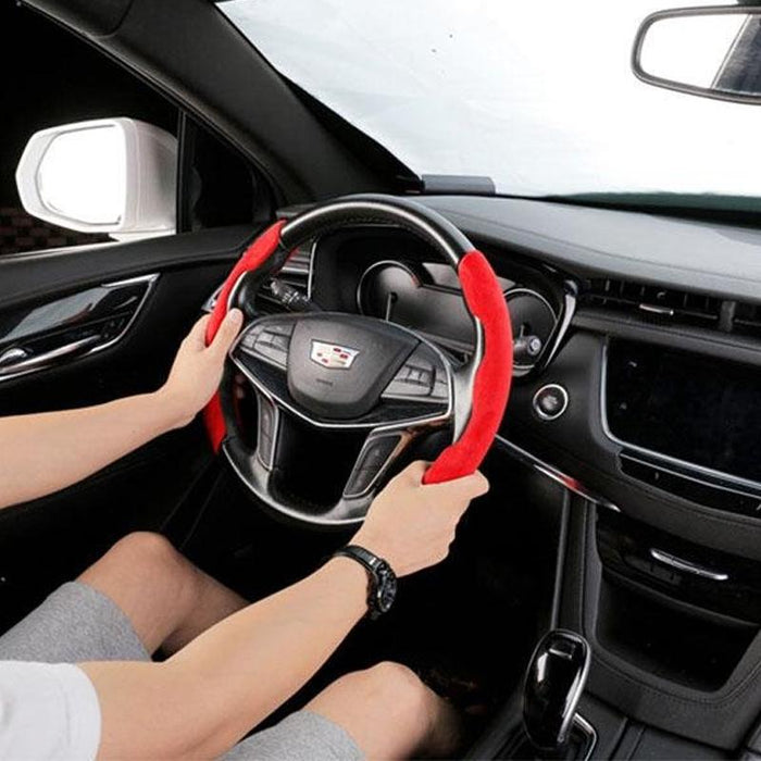 Housse De Volant En Peluche Antidérapante Pour Voiture ciaovie