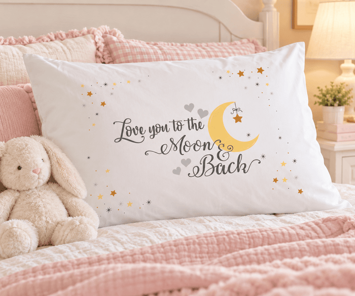 I Love You to the Moon and Back Pillowcase - MyBambino.com