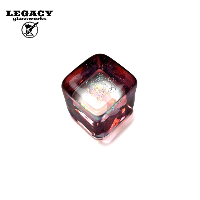 Jes Durfee Opal Pink Cube Paperweight