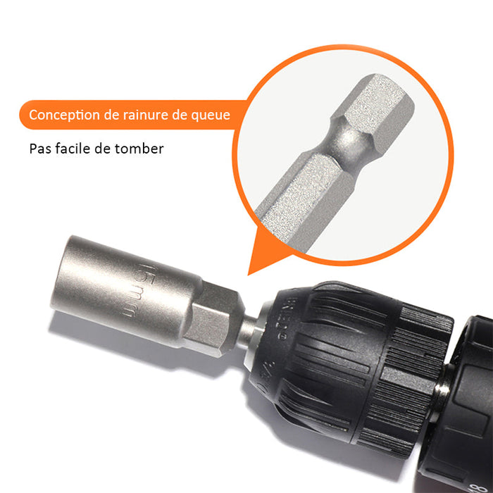 Jeu d'Embouts de Tournevis à Douille Hexagonale Extra-profond ciaovie