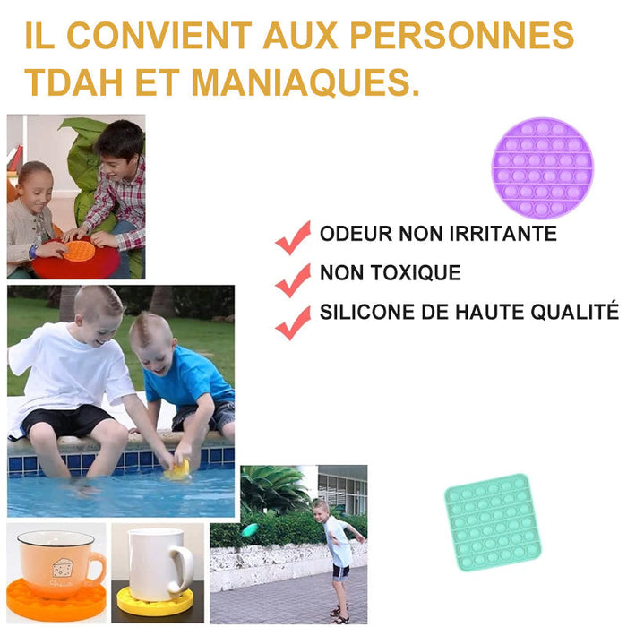Jouet Amusant de Pousser des Bulles ciaovie