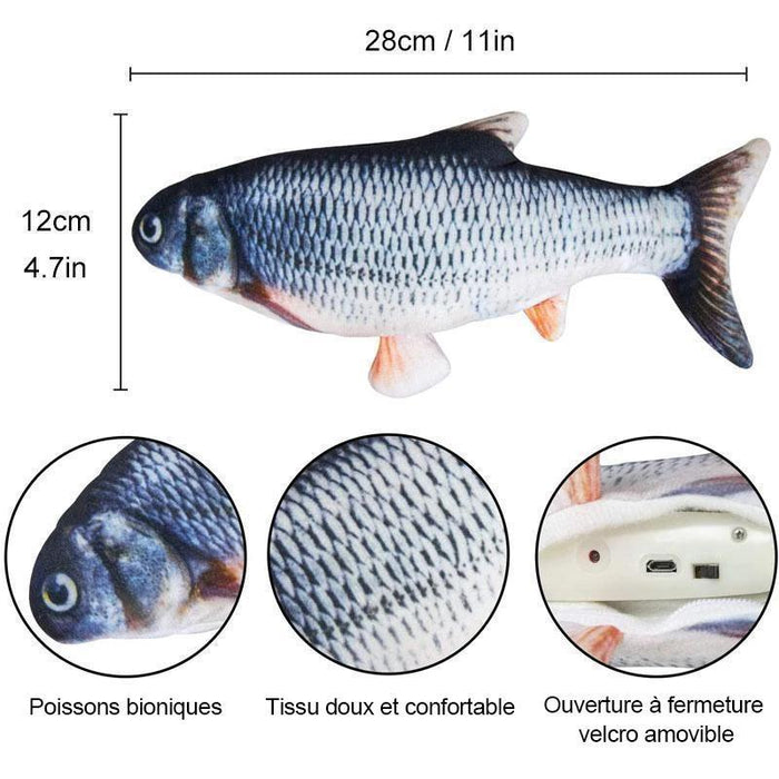 Jouet de Simulation de Poisson pour Chat Charge USB ciaovie