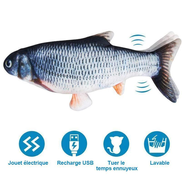 Jouet de Simulation de Poisson pour Chat Charge USB ciaovie