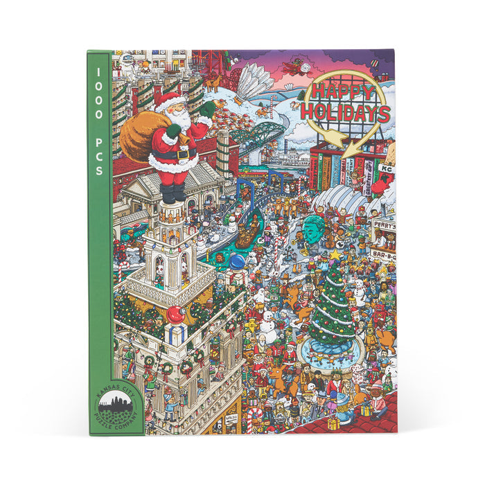 Kansas City Puzzle Co. Happy Holidays Puzzle