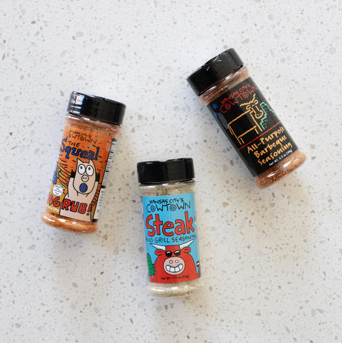 Kansas City's Cowtown Bar-B-Q Rubs & Seasonings Trio