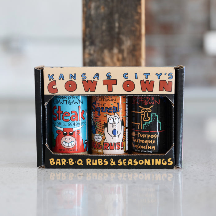 Kansas City's Cowtown Bar-B-Q Rubs & Seasonings Trio