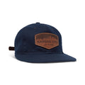 KC Laser Co Skyline Leather Patch Hat - Navy