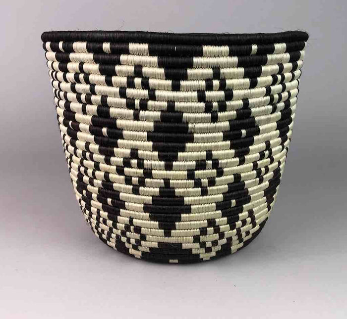 Large Tutsi Sisal Basket from Rwanda, 12.25" x 10"