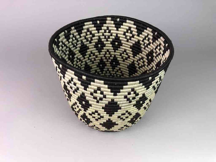 Large Tutsi Sisal Basket from Rwanda, 12.25" x 10" - view 2