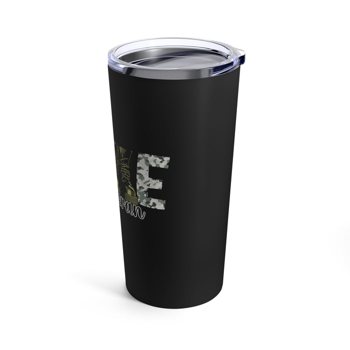 Love My Veteran: 20oz Military Design Tumbler - Show Your Admiration in Style!