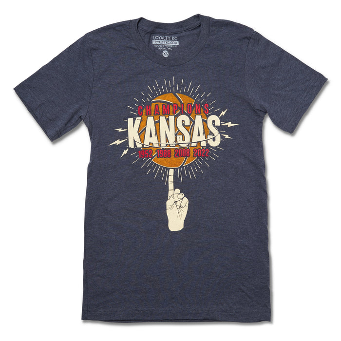 Loyalty KC KU Championship Basketball Tee