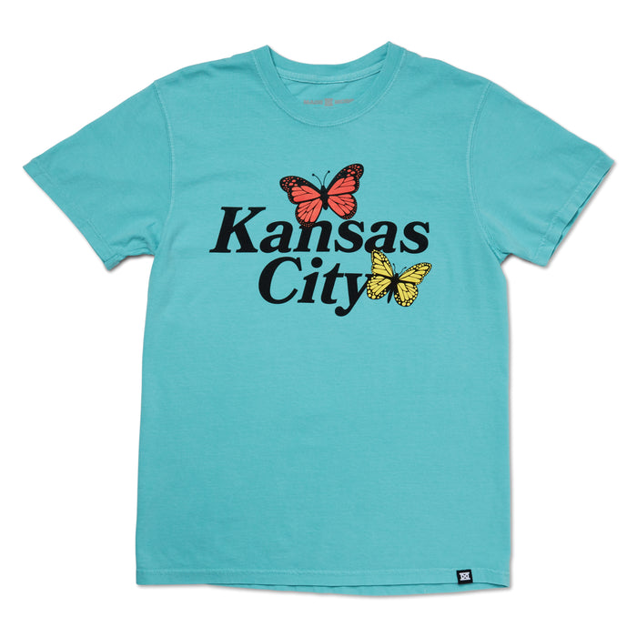 MADE MOBB Kansas City Butterfly Tee - Teal