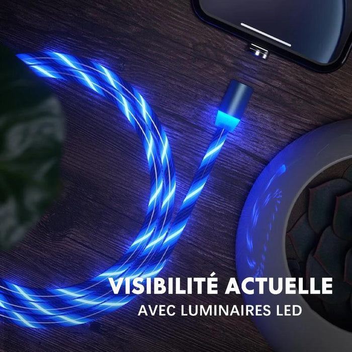 Magnétique Câble USB Chargeur avec LED ciaovie