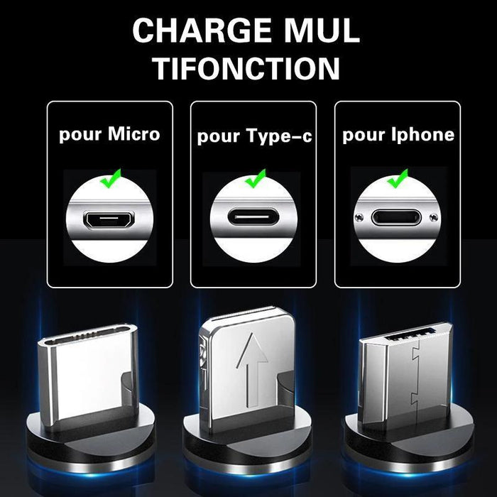 Magnétique Câble USB Chargeur avec LED ciaovie