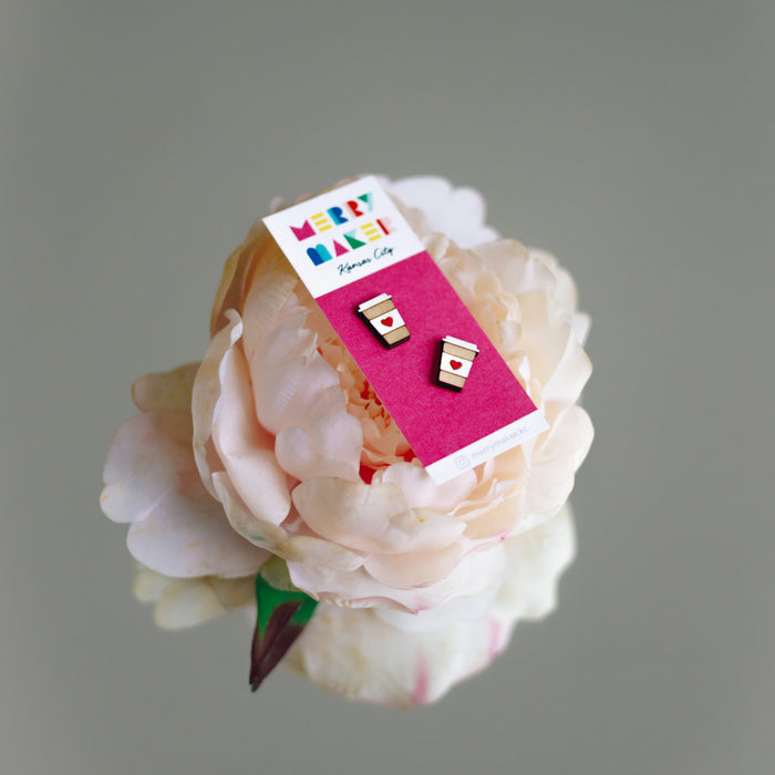 Merry Maker Coffee Cup Earrings