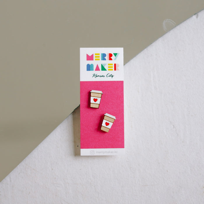 Merry Maker Coffee Cup Earrings