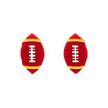 Merry Maker Football Stud Earrings