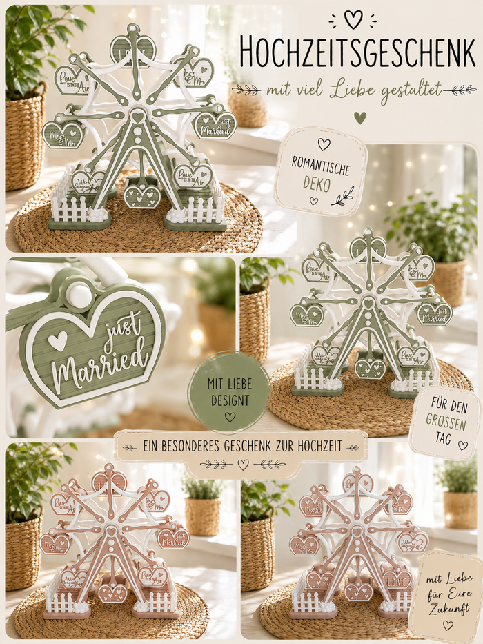 Riesenrad Herzensmoment mit liebevoll gestalteten Gondeln von CozyLabs Design