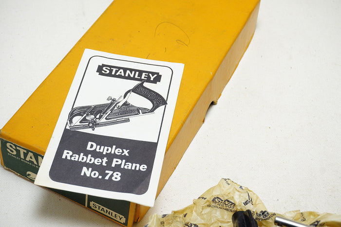 MIB STANLEY NO. 78 DUPLEX RABBET PLANE