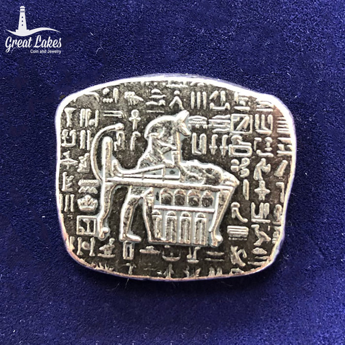 Monarch Egyptian God Anubis 1 oz Silver Relic Bar