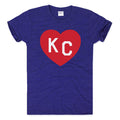 Navy With Red KC Heart Tee, Charlie Hustle