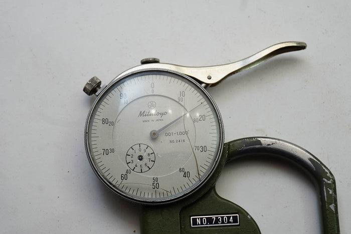 NIB MITUTOYO THICKNESS GAUGE 0-1" RANGE .001 GRADUATION
