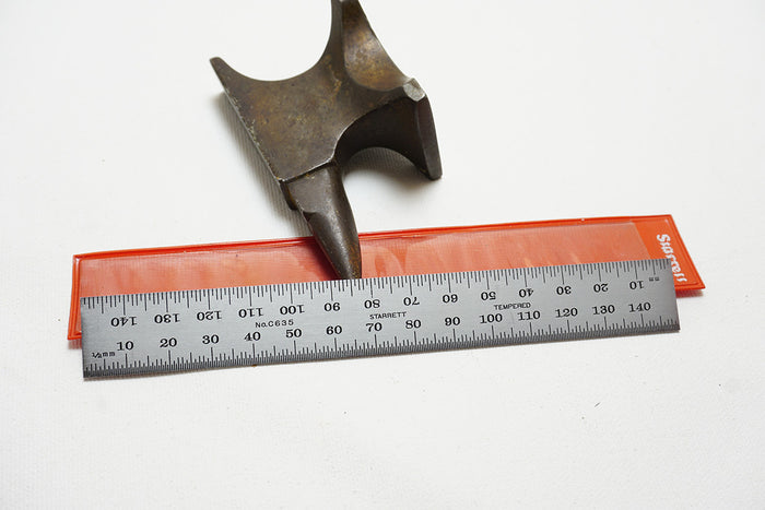 NOS STARRETT NO. C635 METRIC STEEL RULE - 150MM