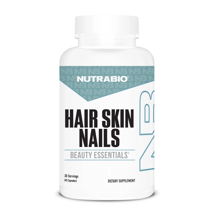NutraBio - Hair Skin Nails - 90 Capsules