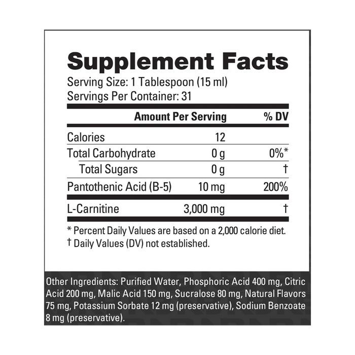 NutraBio - LeanShots L-Carnitine