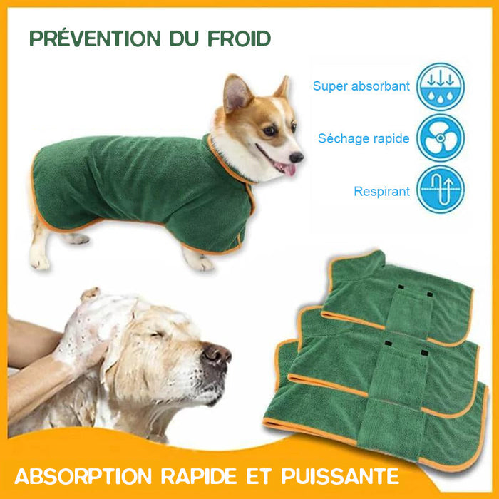 Peignoir pour animaux de compagnie super absorbant ciaovie
