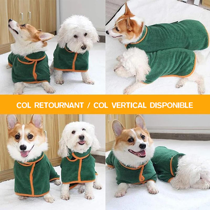 Peignoir pour animaux de compagnie super absorbant ciaovie