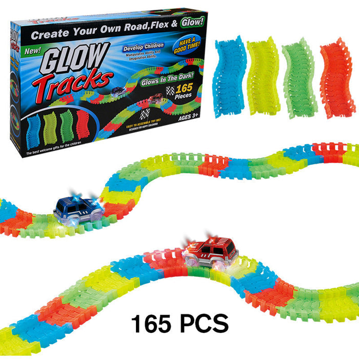 Piste de voiture de course lueur ciaovie
