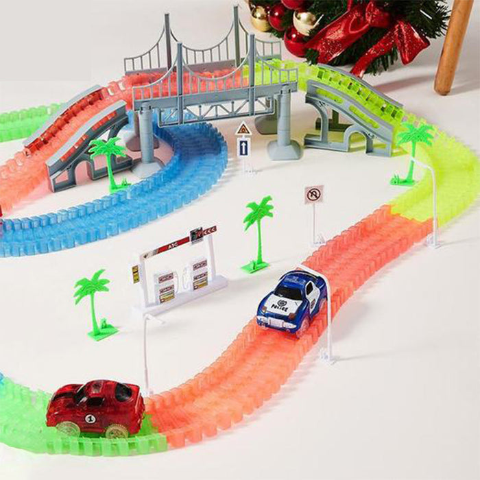 Piste de voiture de course lueur ciaovie