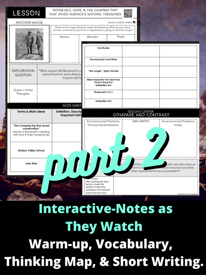 President Roosevelt Conservation lesson plan