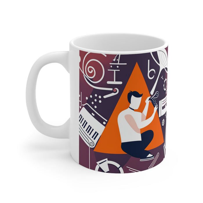 Professional Worker Musician #7 Ceramic 11oz Mug AI Artwork