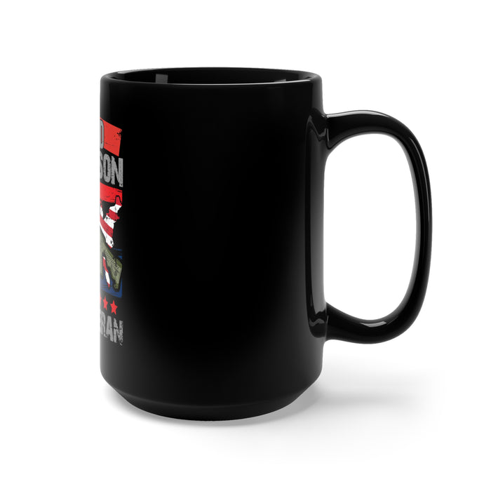 Proud Grandpa of a Military Legacy: 15oz Military Design Black Mug