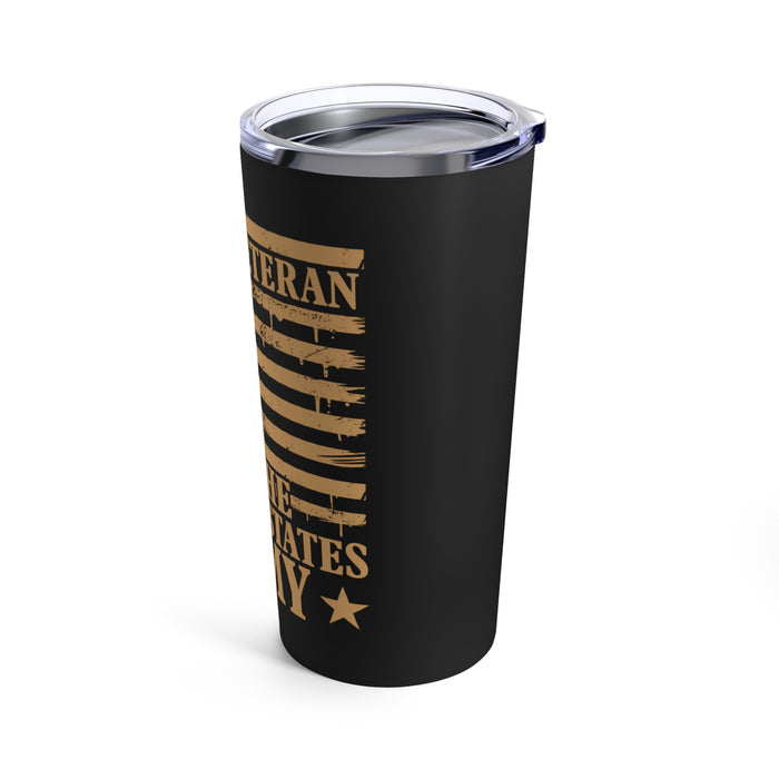 Proud United States Army Veteran: 20oz Military Design Tumbler - Celebrating Service with Pride!