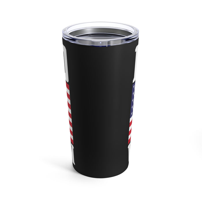Proud Veteran 20oz Military Design Tumbler - Black Background
