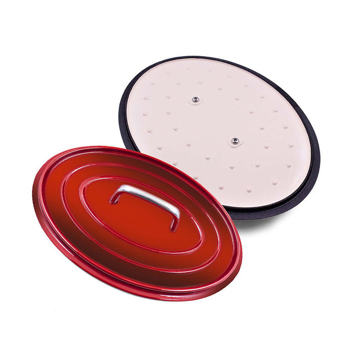 Red 6.5L Round Cast Iron Casserole