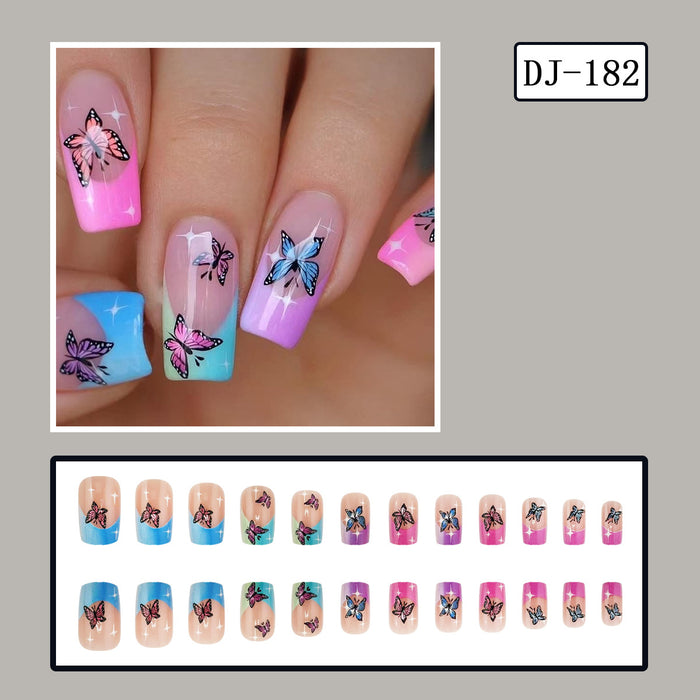 Romantic color ombre butterfly