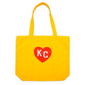 Sandlot Goods x Charlie Hustle KC Heart Ripstop Roll Tote - Yellow
