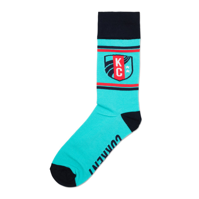 School of Sock KC Current Crest Socks  - Teal
