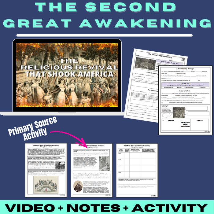 Second Great Awakening Activity