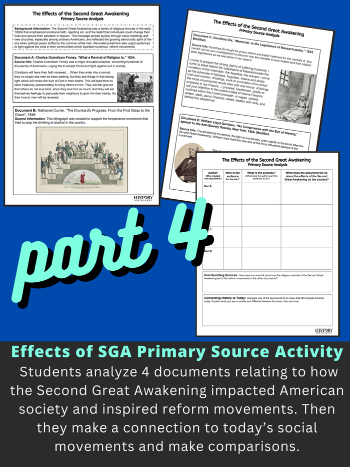 Great Awakening lesson plan