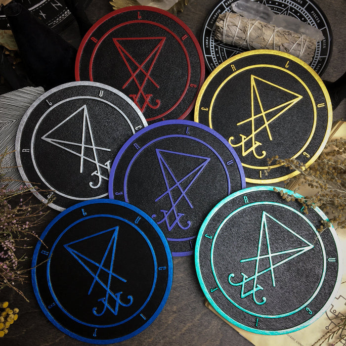 Sigil Lucifer - Altar pentacle - Color