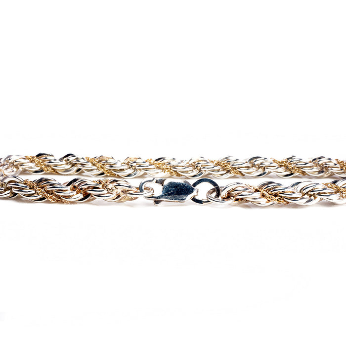 Silver and Gold Plated Bracelet