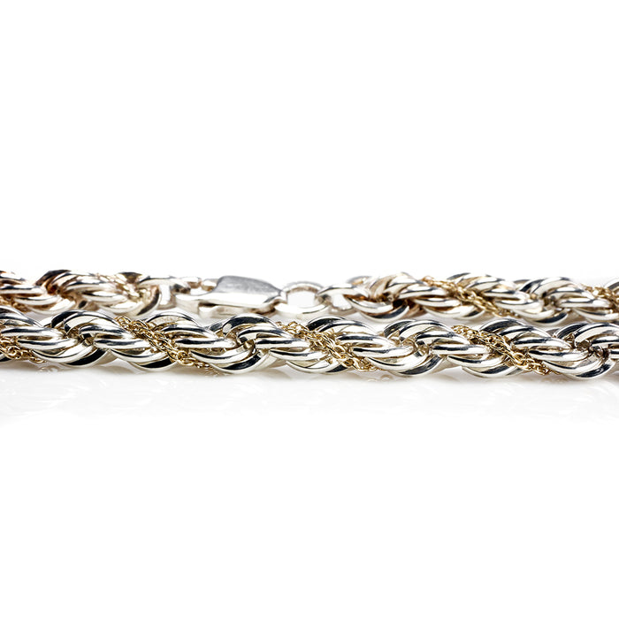 Silver and Gold Plated Bracelet