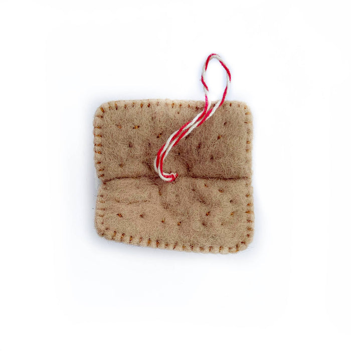 Smiling Smore Felt Wool Ornament