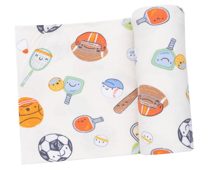 Sports Ball Friends Swaddle Blanket